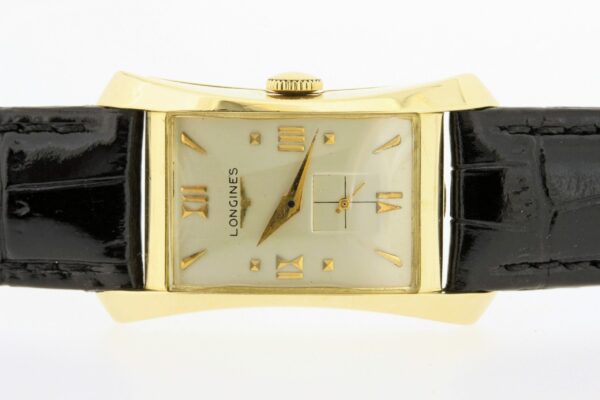 Timekeepersclayton 14K Gold Hourglass Longines Wrist Watch