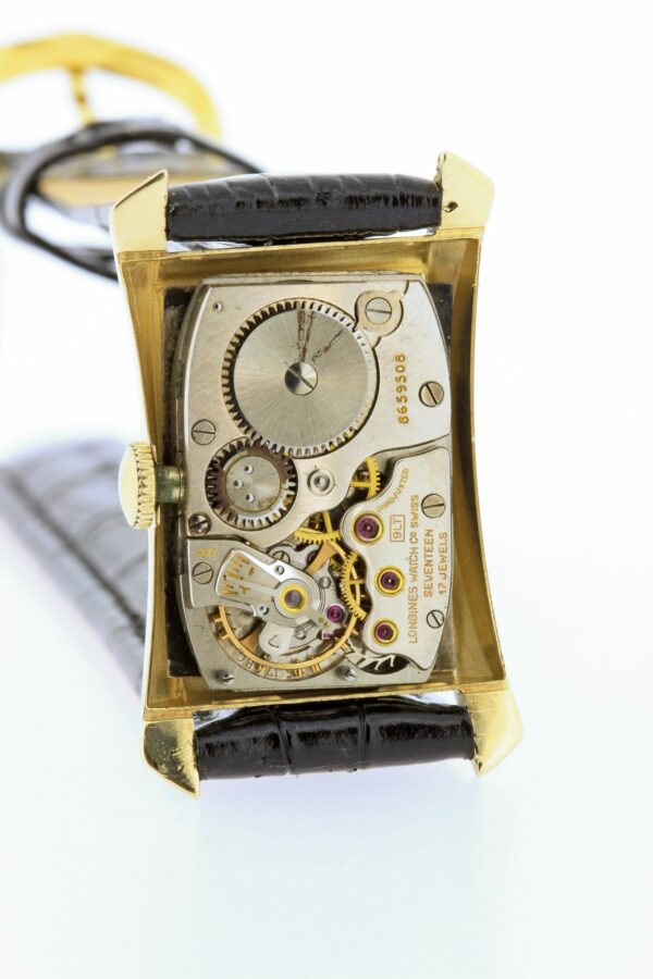 Timekeepersclayton 14K Gold Hourglass Longines Wrist Watch