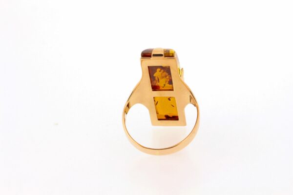Timekeepersclayton 14K Gold Vintage Amber Ring Jewelry