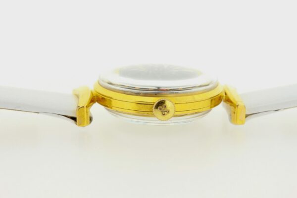 Timekeepersclayton Ladies Borel Wrist Watch Black Illusion Kaleidoscope Dial 17 Jeweled Swiss Movement