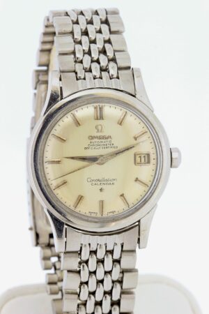 Timekeepersclayton 1958 Omega Wrist Watch Automatic Chronometer Constellation Calendar Model 2943 Cal 504