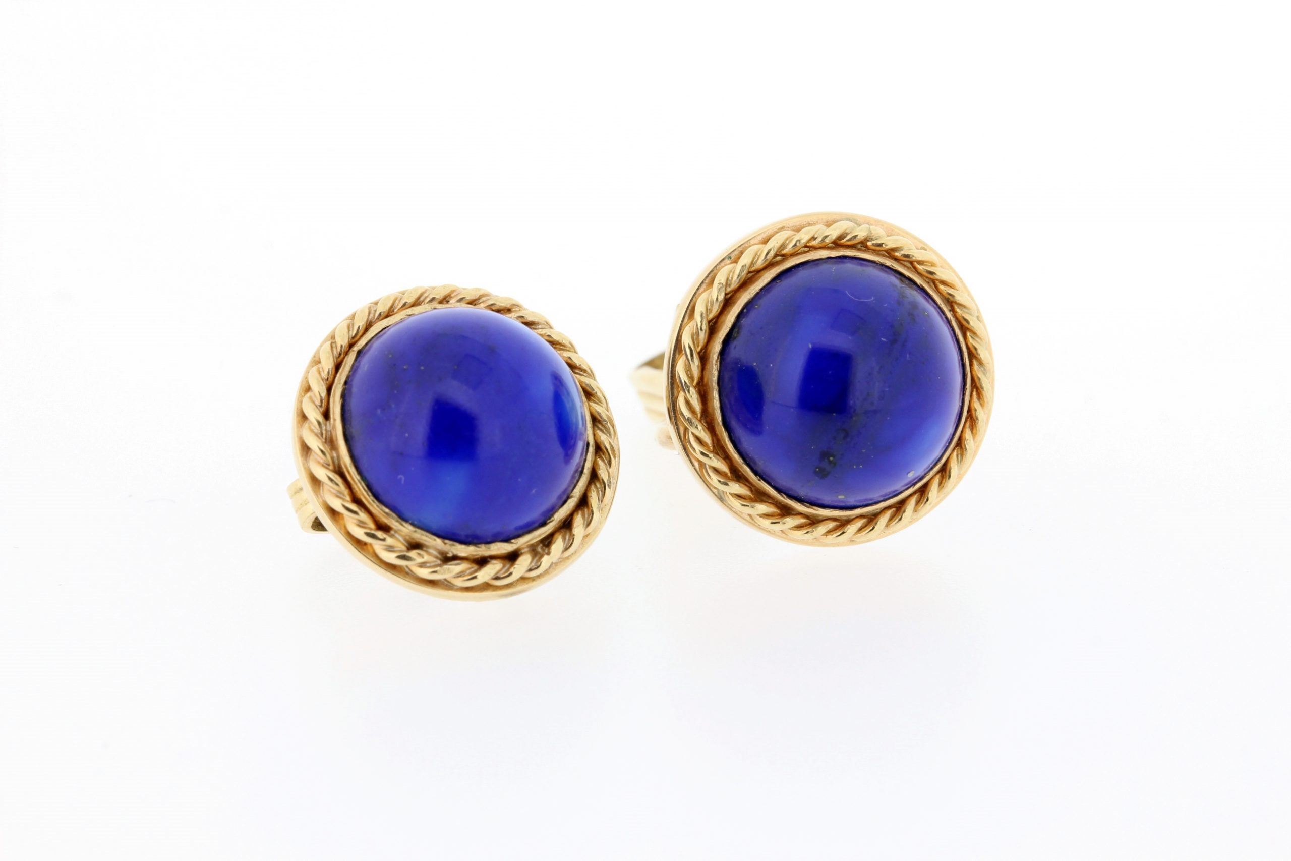 Tiffany & Co 14K Gold Lapis Lazuli Cabochon Love Twist Knot Studs Earrings  | eBay