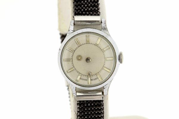 Timekeepersclayton Mystery Louvi De Luxe Model Wrist Watch Swiss Movement Stretch Bracelet