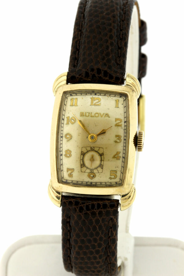 Timekeepersclayton 1950s Vintage Bulova Wrist Watch Gold Filled case