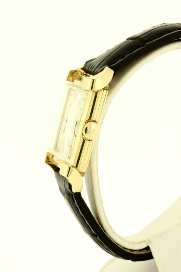 Timekeepersclayton 10K Gold Filled Vintage Rectangular Cased Bulova Wrist Watch “J.N.J.” Engraved Initials