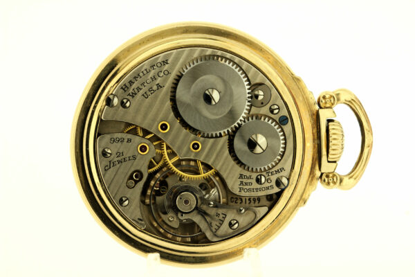 Timekeepersclayton Vintage 1947 Hamilton Railway Special 992B Movement Pocket Watch 21 Jewel