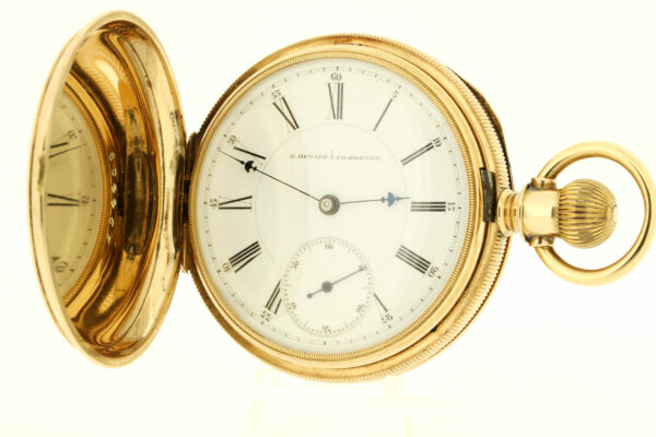 Timekeepersclayton Vintage Pocket Watch E. Howard & Co Boston 1883-1899 14K Yellow Gold Engraveable