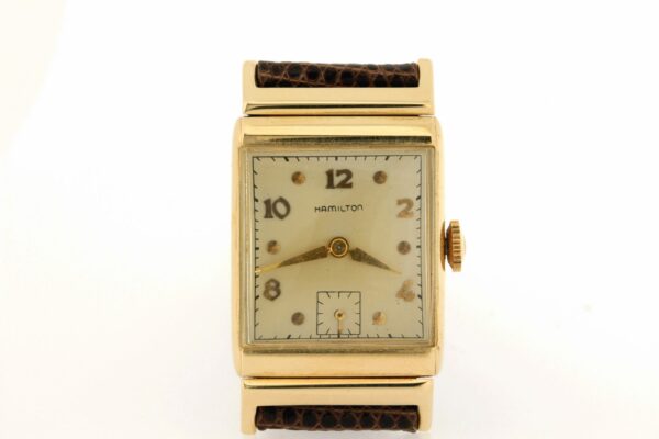 Timekeepersclayton 1940s 14K Yellow Gold Hamilton 19 Jeweled Movement Wrist Watch Bailey