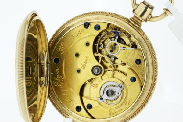Timekeepersclayton Lady Elgin 18K Yellow Gold Keywind and Set Pocket Watch