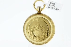 Lady Elgin 18K Yellow Gold Keywind and Set Pocket Watch