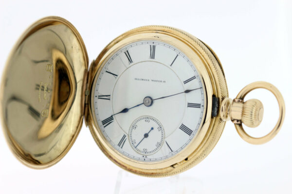 Timekeepersclayton Lake Erie Illinois Watch Co Pocket Watch 18K Gold
