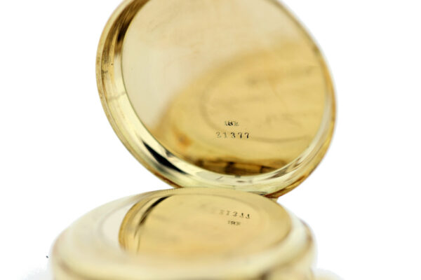 Timekeepersclayton Louis Jacote Locle 18K Gold Flower Pocket Watch