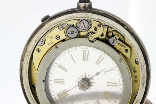 Timekeepersclayton Mysterieuse Sterling Silver Pocket watch