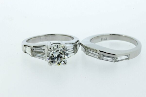 Timekeepersclayton Platinum Diamond Wedding Set