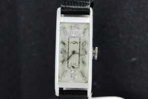 Timekeepersclayton Platinum Paul Ditisheim Diamond Dial Wrist Watch