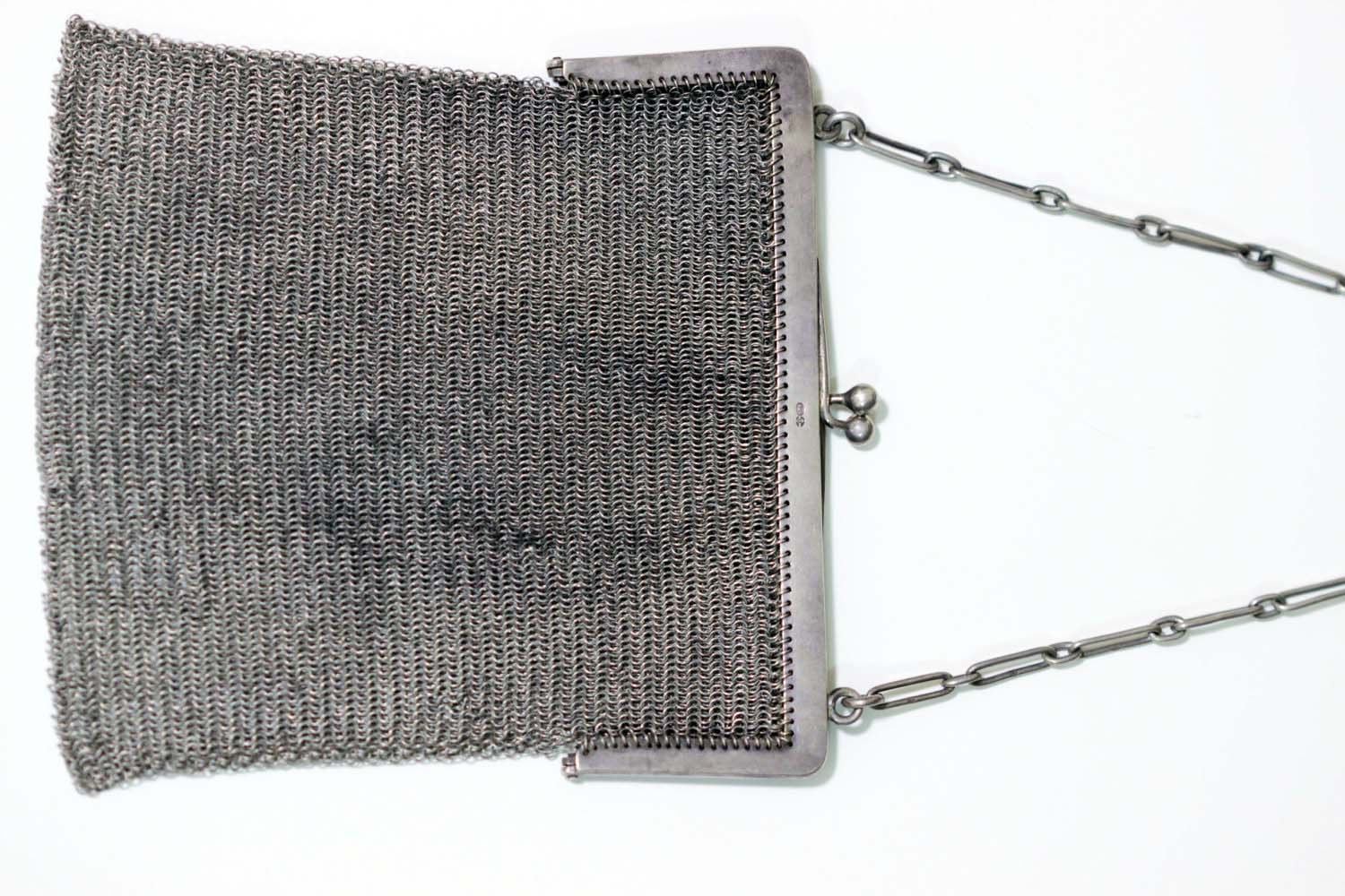 Antique Sterling Silver Asian Floral Etched Mesh Coin Pouch Purse Bag –  Blue Ribbon Rarities