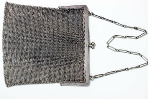 Sterling Silver Chain Link Purse 1920s - Timekeepersclayton