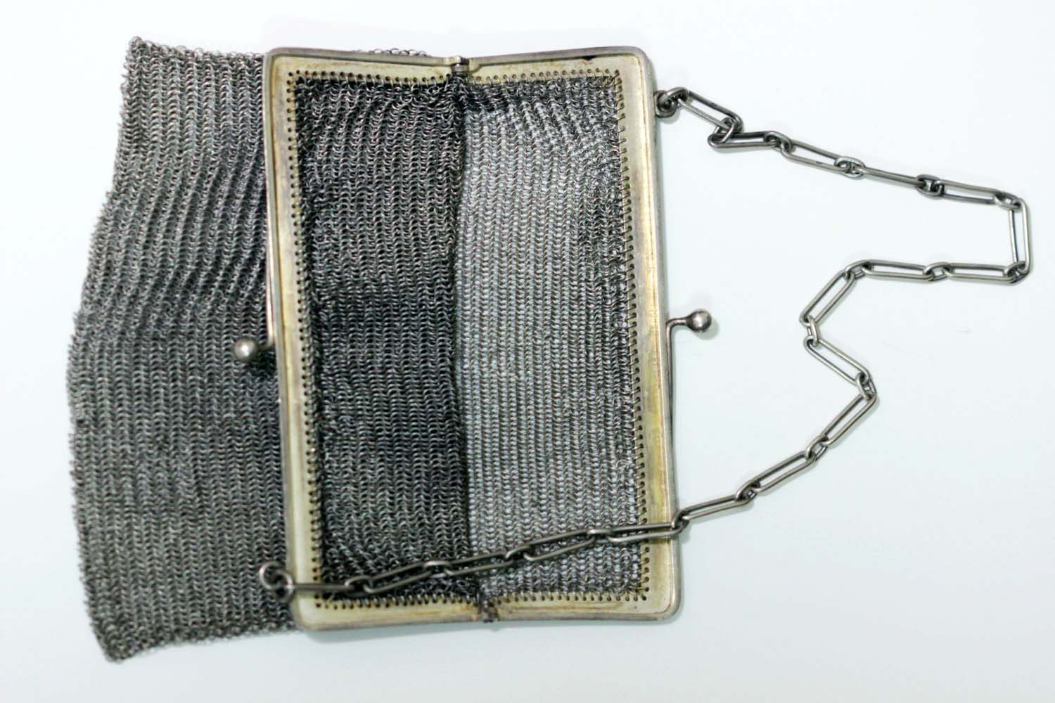 Sterling Silver Chain Link Purse 1920s