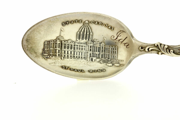 Sterling Silver State Location Spoon State Capital of Minnesota St Paul Minnesota Collectible Silver spoon