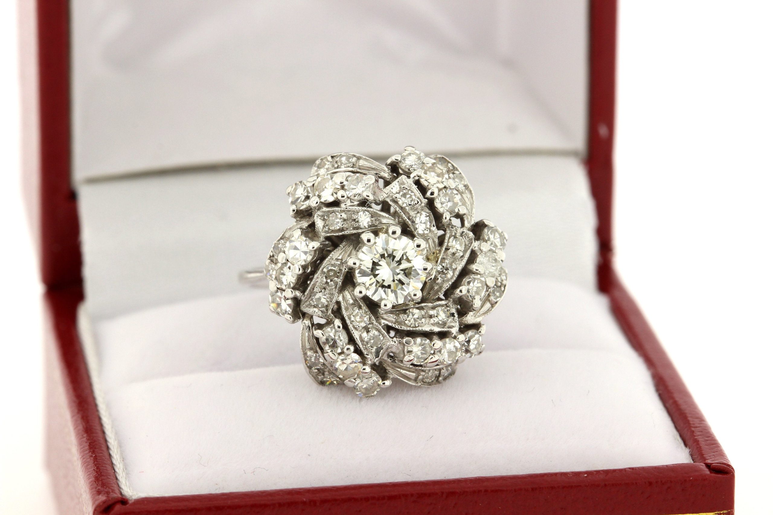 Chanel Diamond White Gold Band Ring