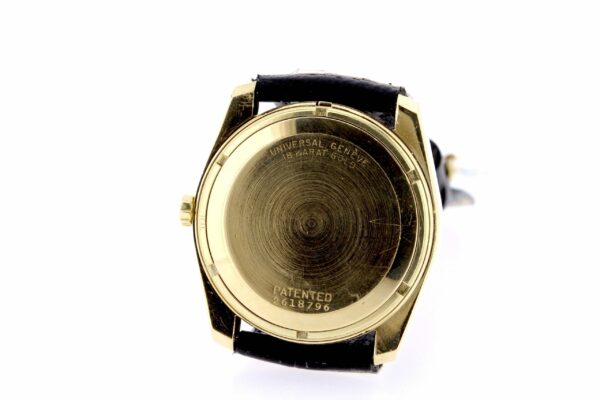 Timekeepersclayton Universal Geneve 18K Yellow Gold Unisonic Swiss Wrist Watch