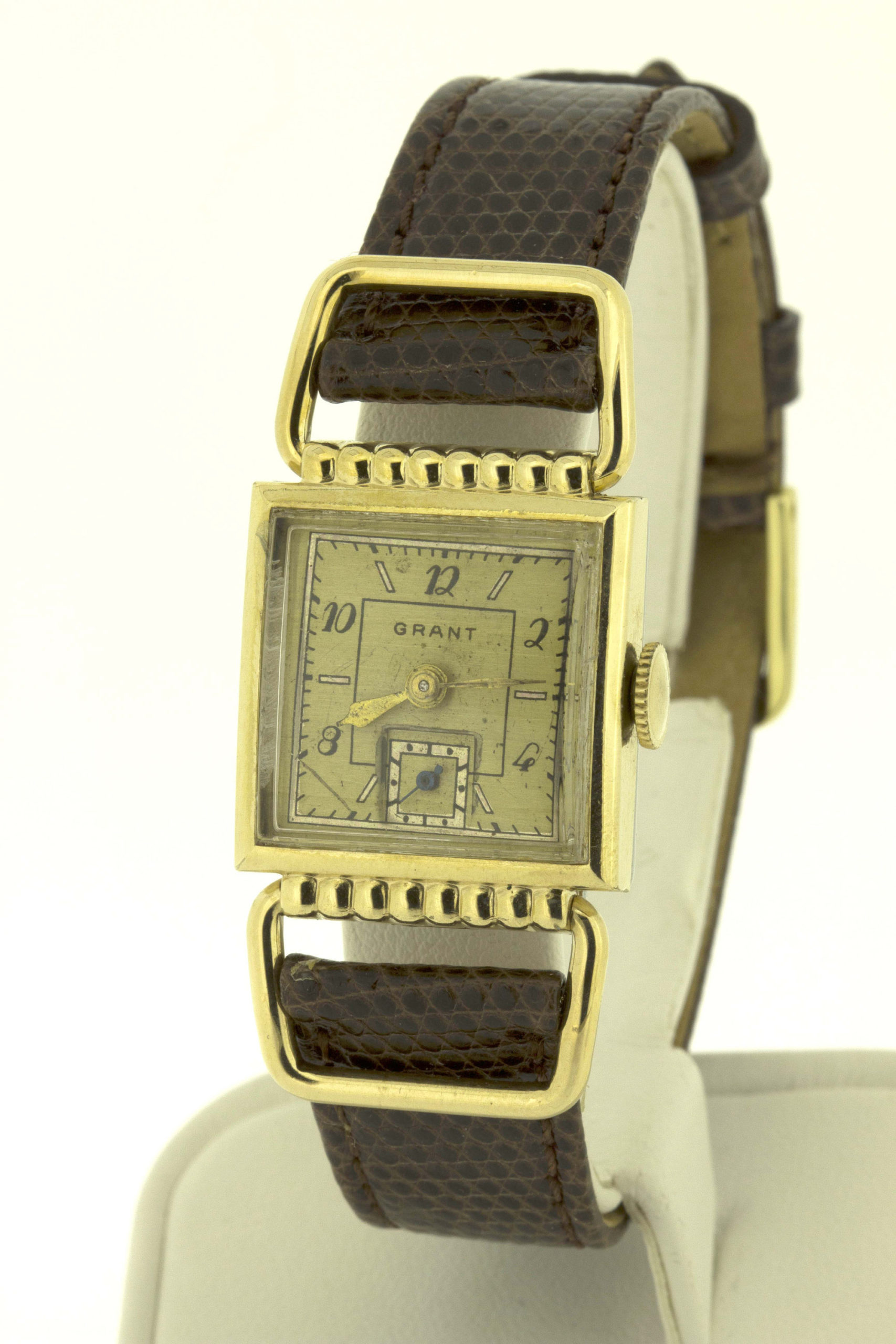 Vintage 10K Rolled Yellow Gold Plate Grant Wrist Watch 7 Jeweled ...