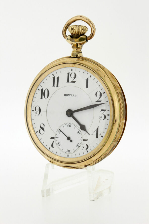 Timekeepersclayton Vintage Howard Pocket Watch Gold Filled 17 Jeweled Movement