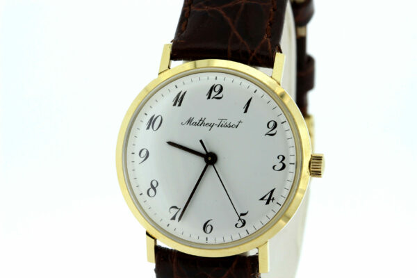 Timekeepersclayton Vintage Matthey-Tissot 14K Yellow Gold Wrist Watch