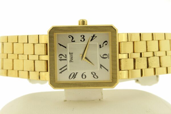 Timekeepersclayton Vintage Quartz Movement Piaget 18K Yellow Gold with matching gold Bracelet