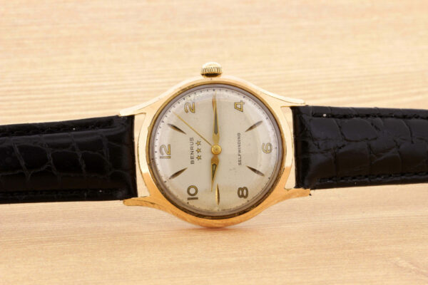 Timekeepersclayton Vintage Self-Winding Automatic Gold Filled Benrus Waterproof Dustproof Stainless Steel Back Wrist Watch