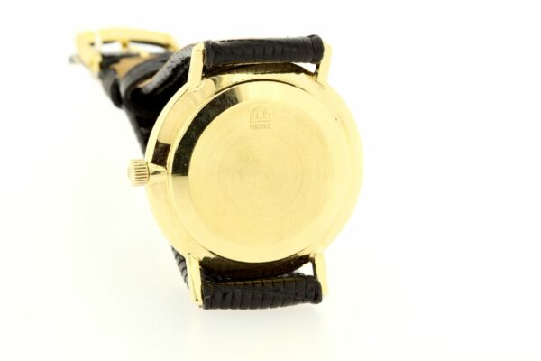 Timekeepersclayton Vintage Yellow Gold Jules Jurgensen Automatic Date Dial Wrist Watch