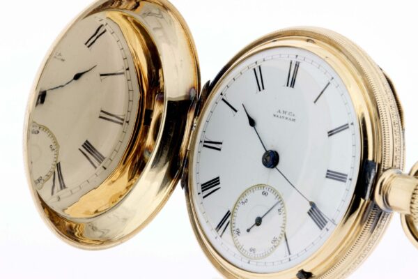Timekeepersclayton Waltham 14K Yellow Gold Pocket Watch PS Bartlett