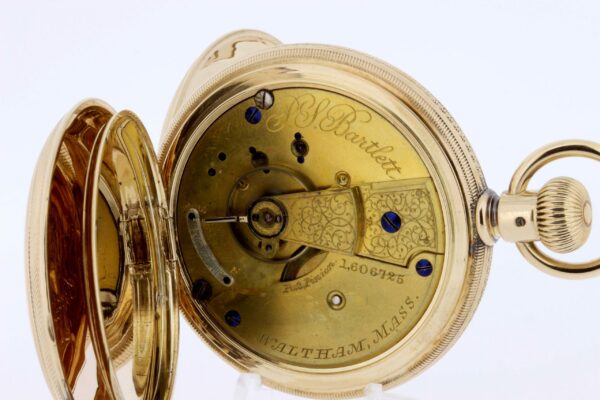 Timekeepersclayton Waltham 14K Yellow Gold Pocket Watch PS Bartlett