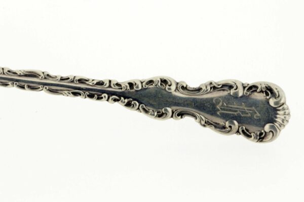 Timekeepersclayton Whiting Louis XV Sterling Silver Olive Fork with Swirls and Scalloped Edges