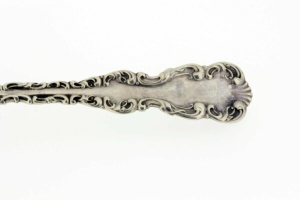 Timekeepersclayton Whiting Louis XV Sterling Silver Olive Fork with Swirls and Scalloped Edges