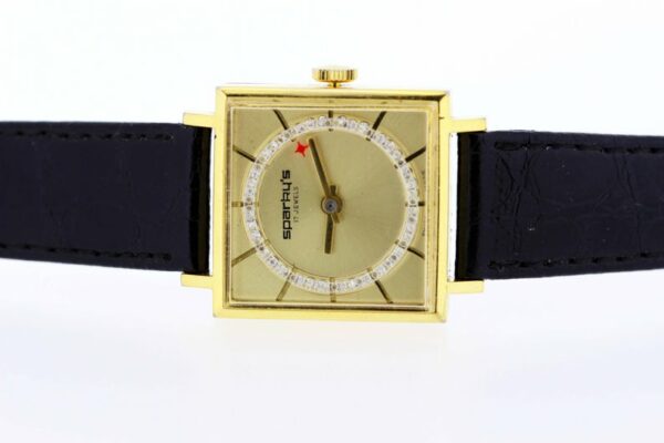 Timekeepersclayton Sparky’s 17 Jewel Wrist Watch 1970s