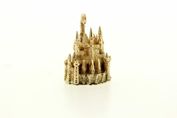 Timekeepersclayton Disney Castle Charm 14K Yellow Gold Disney Memorabilia Collectible