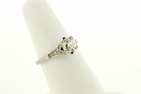 Timekeepersclayton Vintage 1.08 Carat Diamond Platinum Wedding Engagement Ring
