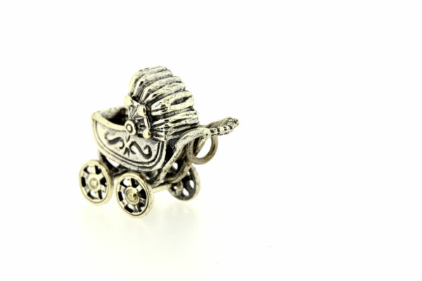 Timekeepersclayton Rolling Baby Carriage Sterling Silver Charm