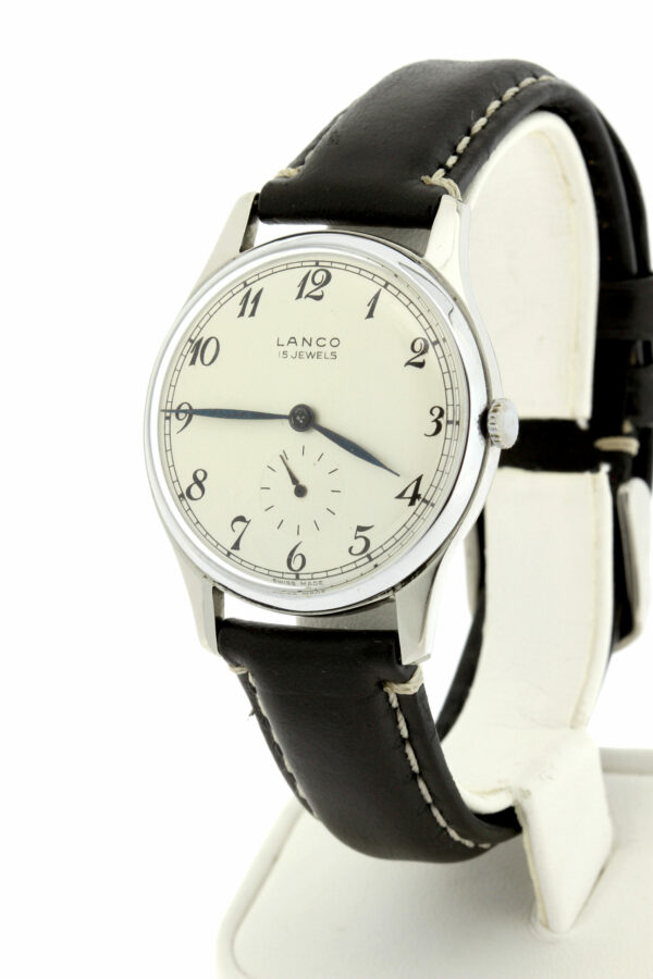 Timekeepersclayton Vintage 15 Jeweled Swiss Movement Lanco Wrist Watch