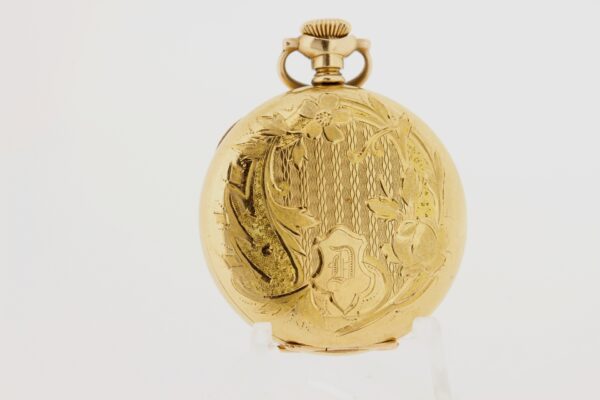 Timekeepersclayton 1909 Gold Filled Hampden Pocket Watch Engraved D Initial