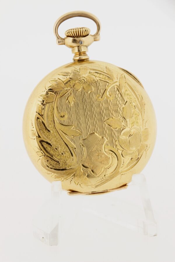 Timekeepersclayton 1909 Gold Filled Hampden Pocket Watch Engraved D Initial