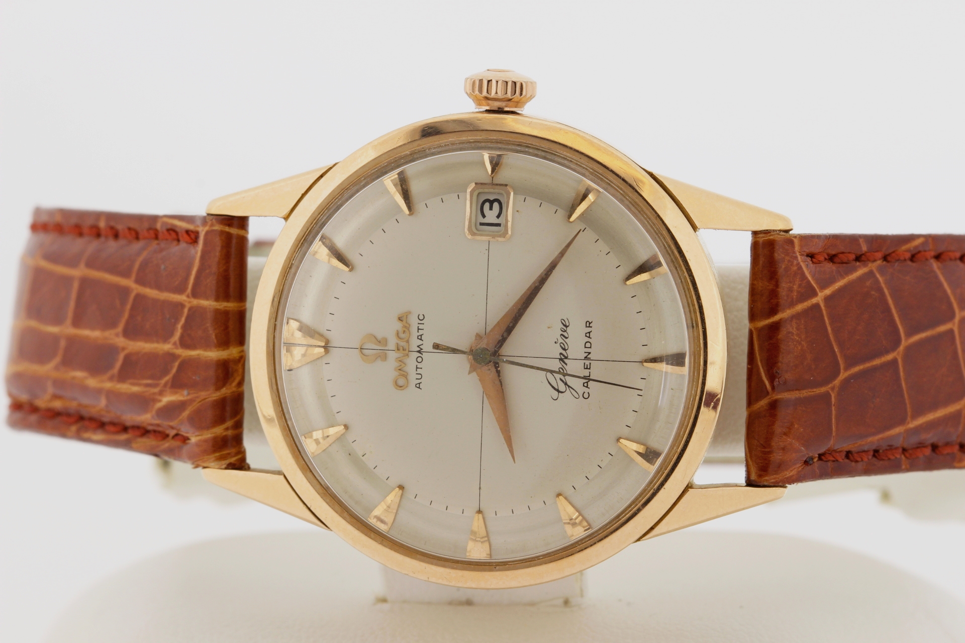 Stoffelijk overschot Demonteer Kreet 14K Rose Gold Omega Wrist Watch Automatic Geneve Calendar -  Timekeepersclayton