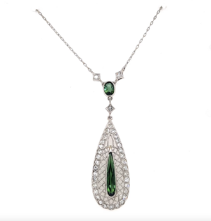 Tourmaline Necklace and Earrings Set