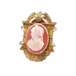 Victorian Cameo Brooch Pendant