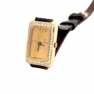 Lady's 18K Yellow Gold Corum 2.5 gram Ingot Watch