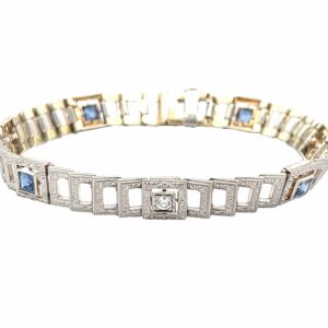 1920's Sapphire and Diamond Bracelet