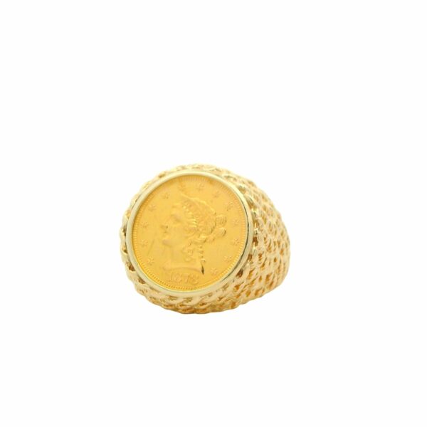 1878 Gold Coin Ring
