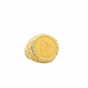 1878 Gold Coin Ring